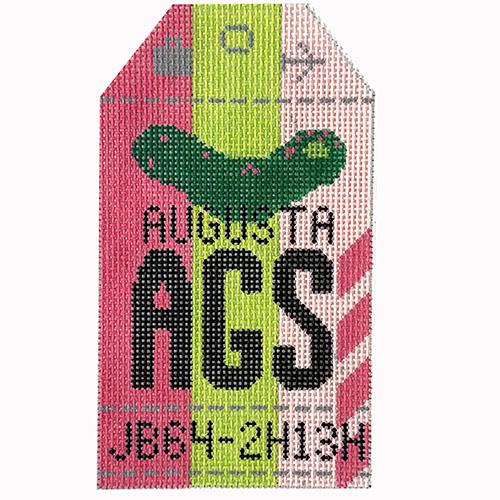 Augusta Retro Travel Tag