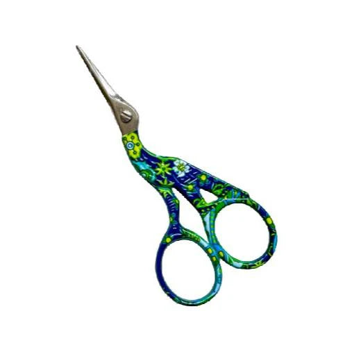 Penny Linn Crane Embroidery Scissors (small)-Navy