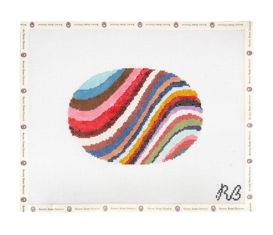 Groovy Waves Oval
