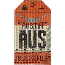 Austin Retro Travel Tag